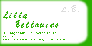 lilla bellovics business card